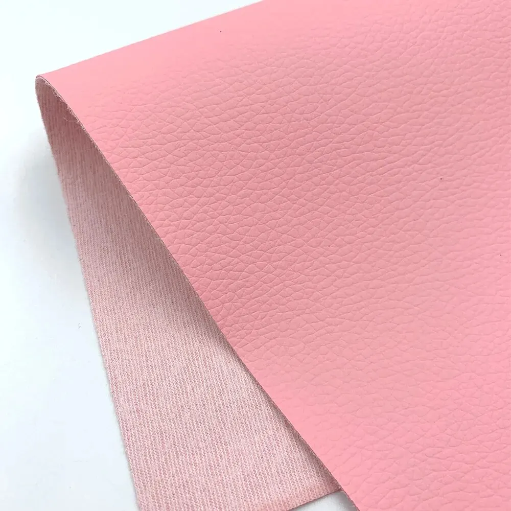 Litchi PU Leatherette Faux Leather Fabric Synthetic For Sewing Bow Bag Brooches Sofa Car Doll DIY Hademade Material