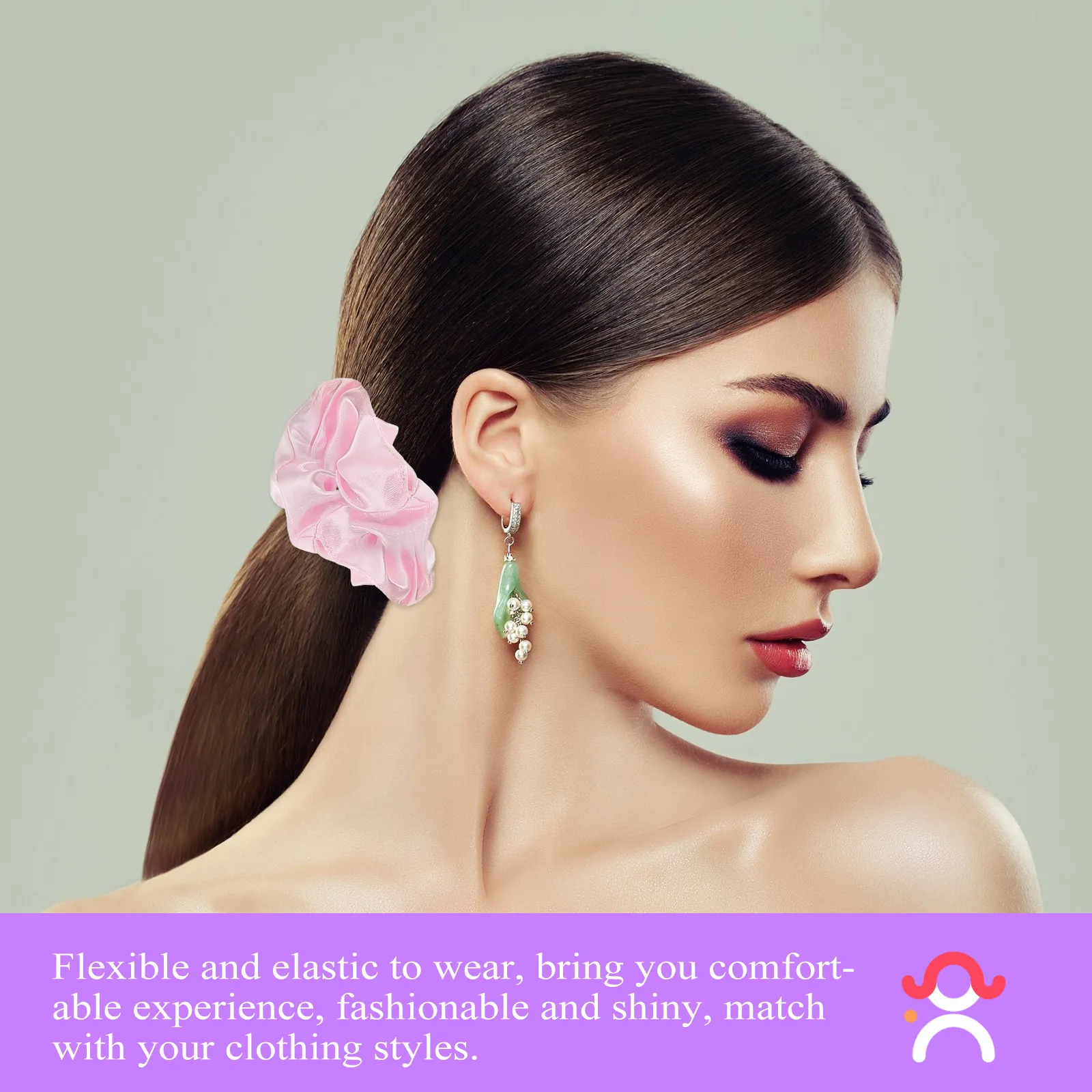 

12Pcs Exquisite LED Hair Ropes Elastic Scrunchy Rings Practical Gifts for Female Friends and Family Hair Ropes