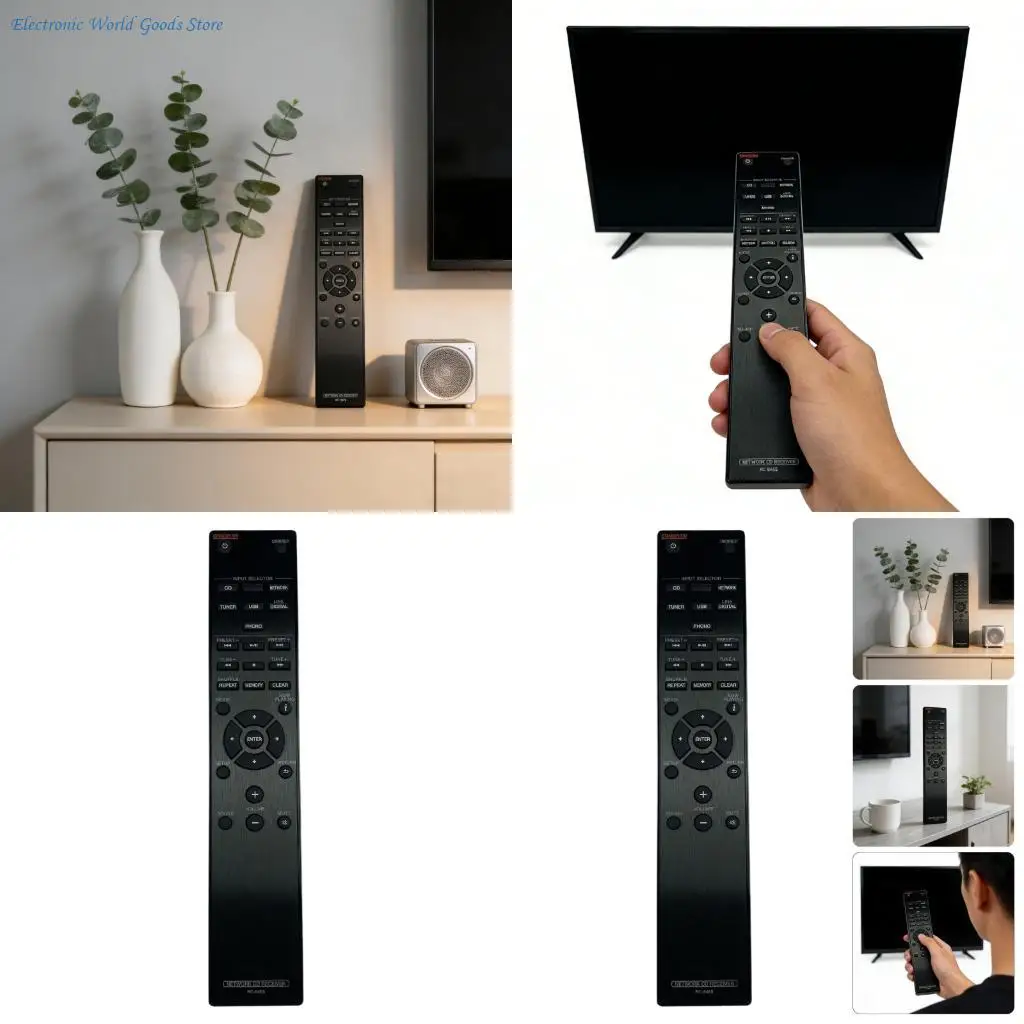 A3PD Intelligent Remote Controller Rapid Battery Swap Ergonomic Comfortable and Clear Button Layout for RC946S AVs Surround