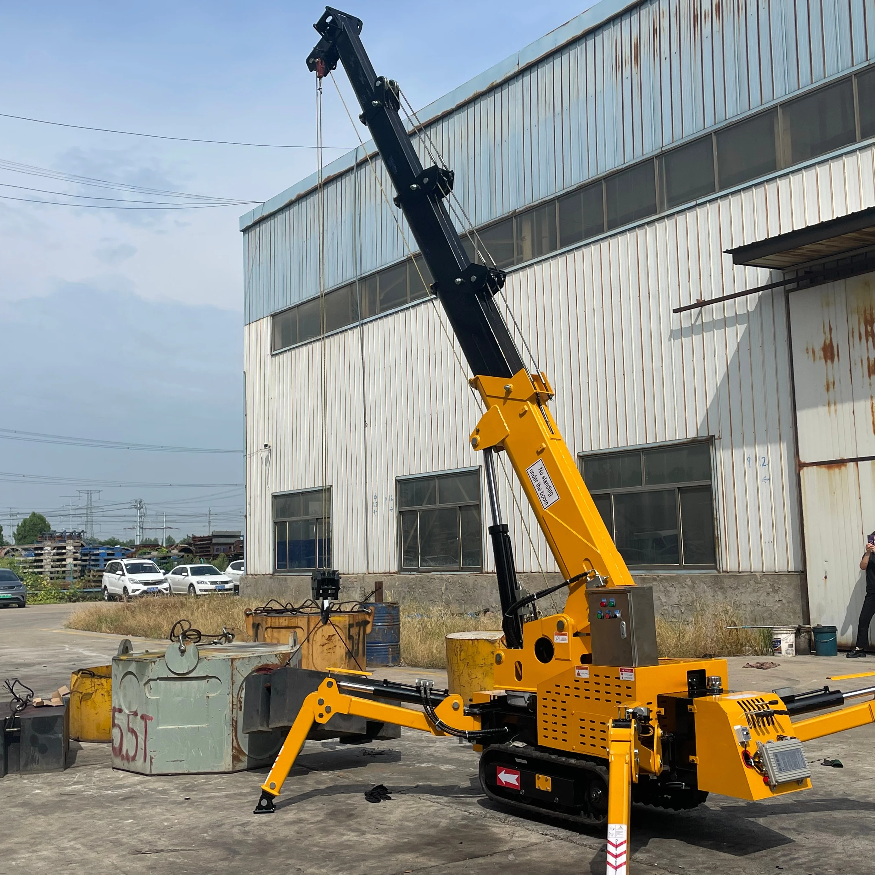 Deposit Price Portable Micro Crane 1 2 Ton Spider Crane Compact Design for Confined Work Areas China Manufacturing