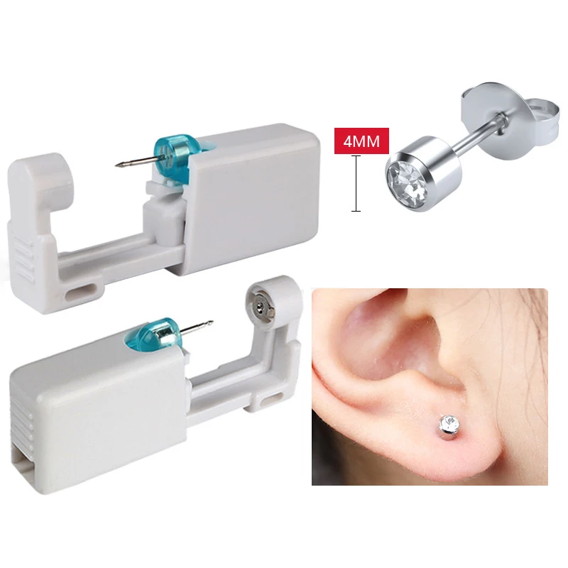 NONE Ear Piercing Gun Disposable Safety Piercer Set Multicolor 6