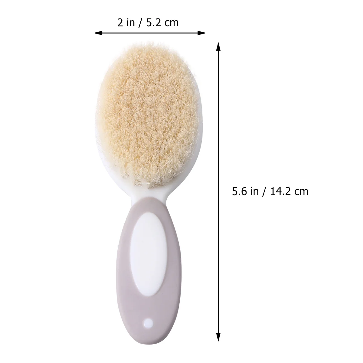 

2Pcs Hair Brush Soft Scalp Massage Round Head Cleaning Tool Infant Care Hairbrush Lightweight Travel Essential