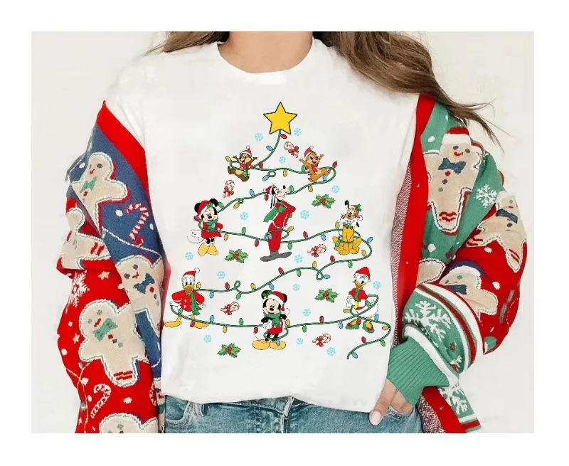 ديزني ميكي والأصدقاء تشيب ن ديل شجرة عيد الميلاد ديزني أضواء عيد الميلاد المحملة ميكي فيري عيد ميلاد سعيد #2