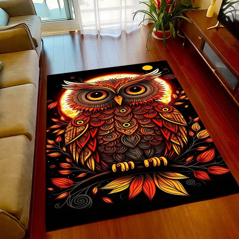 15 Size owl Carpet for Living Room Home Decor Large Area Rug Bedroom Floor Rug Non-slip Easy Washable Mat tapetes de sala