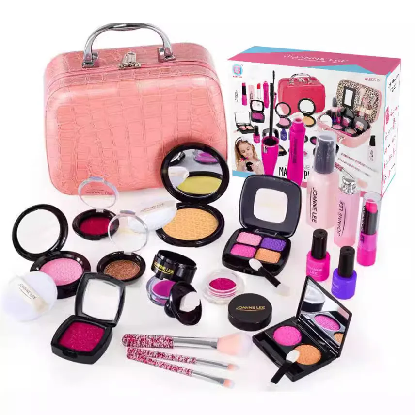 Children's cosmetics, girls' grooming toys, simulated home play, princess makeup, handbag set