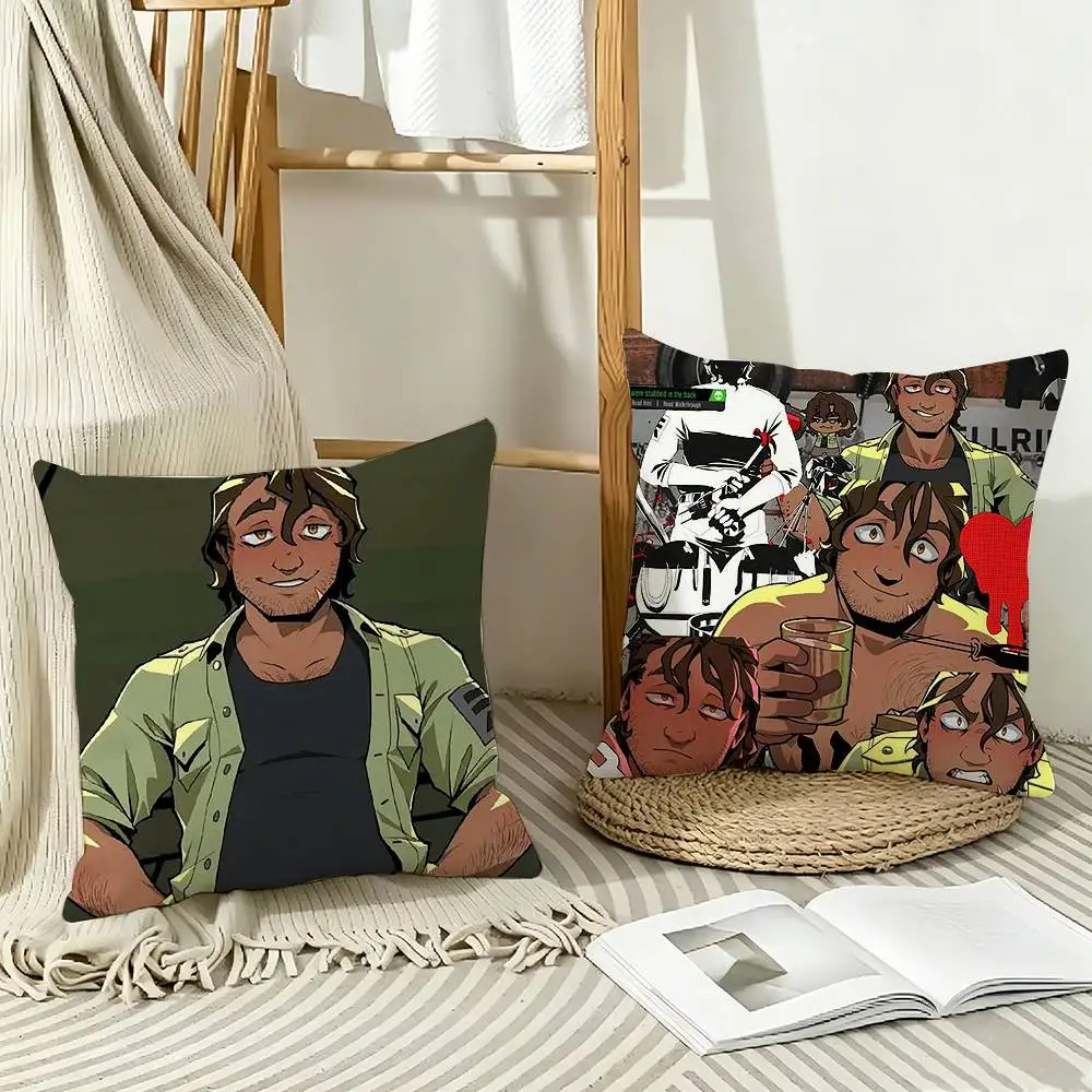 Horror Game Boyfriend to Death S-Strade  Pillow Case Pattern Printed Pillowcase For Living Room Sofa Cushion Cover