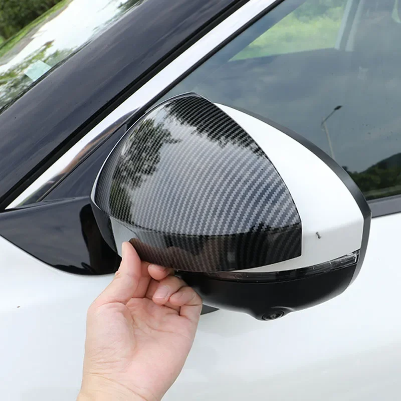 For Nissan Serena e-POWER C28 2024 2025 Side Rear View Mirror Protective Cover Car ABS Carbon Black Trims Styling Accessories