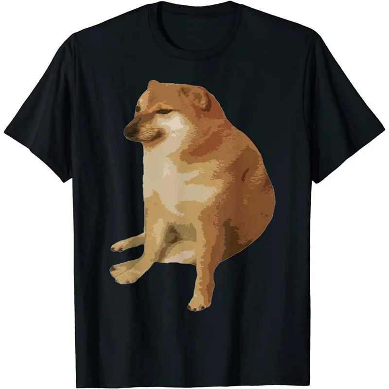 Graphic T-shirt 2024 Men's Summer Clothing Fun 3D Dog Fan Printed T-shirt Fashion Street Wear Casual Men's and Women's Tops