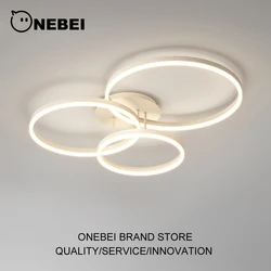 Candelabro de techo de anillo LED nórdico para sala de estar, comedor, dormitorio, cocina, candelabro colgante, Lustre, electrodomésticos