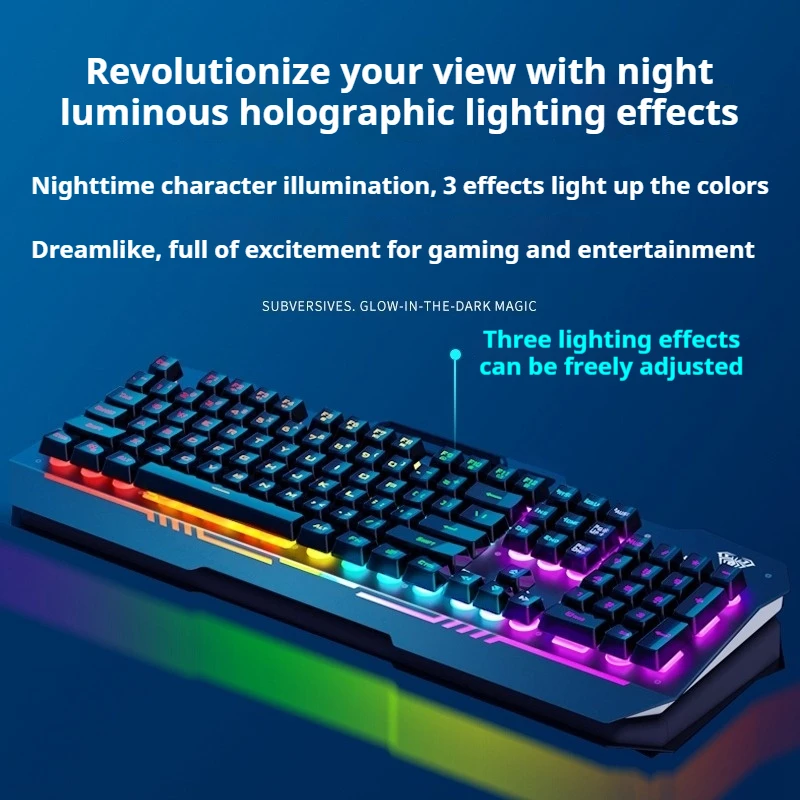 F3010 Wired Keyboard RGB Ergonomic Abs Plastic Phone Holder Metal Panel Dual Color Injection Molded Touch Silky Smooth CSGO