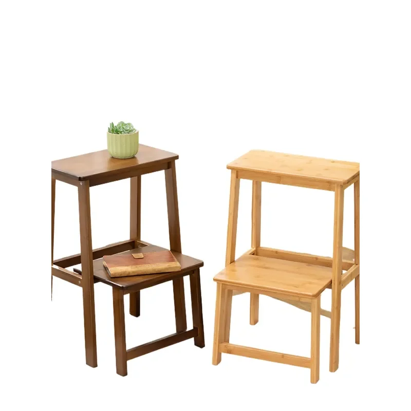 Foldable Step Stool Ladder for Home Use Two-Step Dual-Purpose Stool for Living Room Kitchen Ceiling Access and Storage