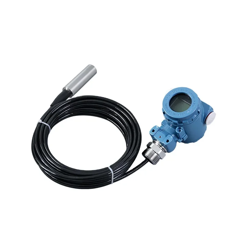 1m 2m 3m Throw-in Submersible Liquid Level Sensor 4-20ma Groundwater Dirty Water Level Transmitter