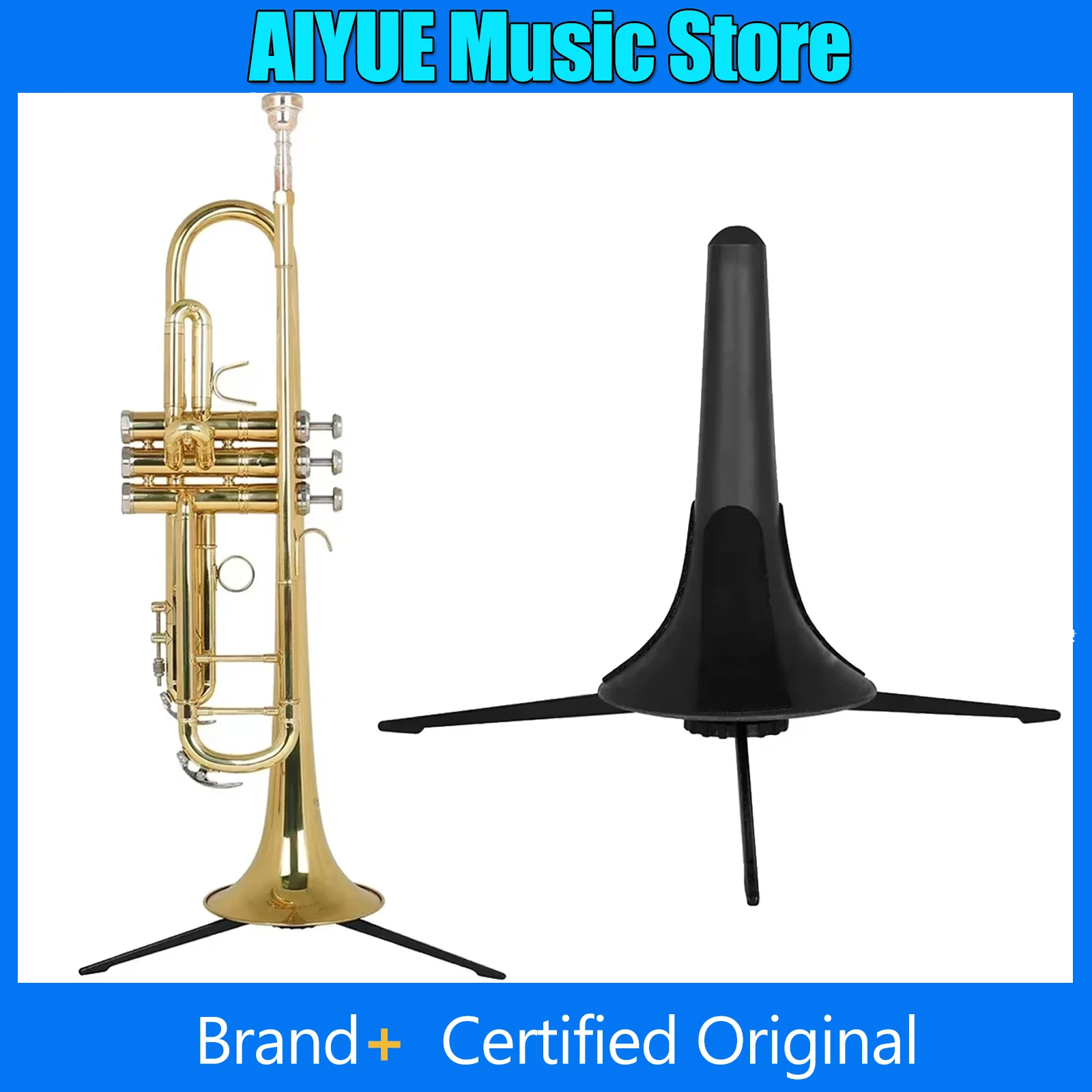 

﻿ Складная подставка-штатив для трубы, портативный держатель-кронштейн для трубы со съемными ножками, прочные детали для духовых инструментов