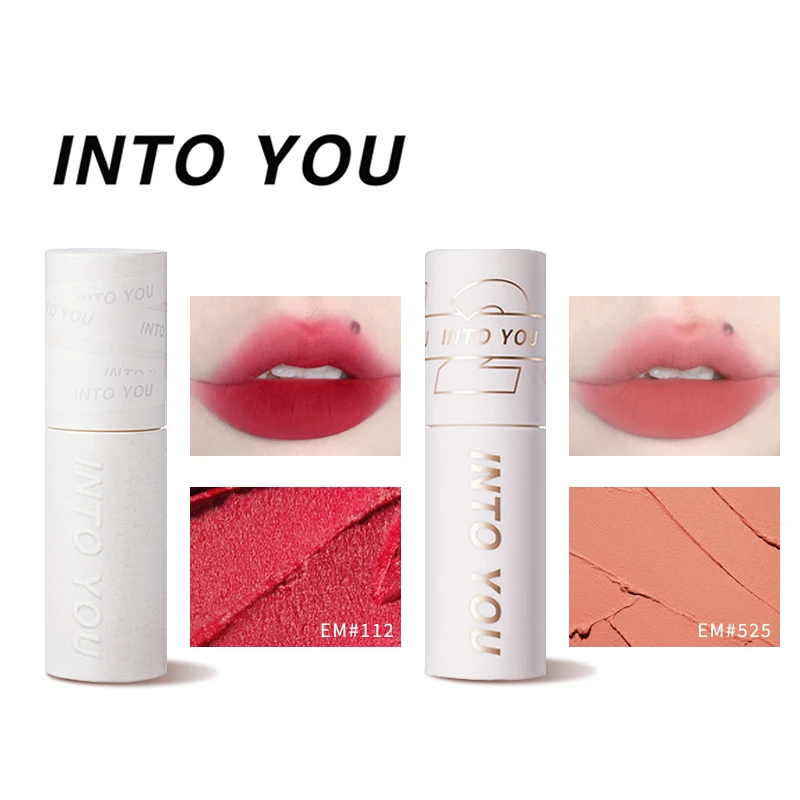 INTO YOU Lip Gloss Matte Lipstick Long-lasting Color Lip Mud  Multi-purpose For Lip And Cheek Fashion Makeup Cosmetics ()