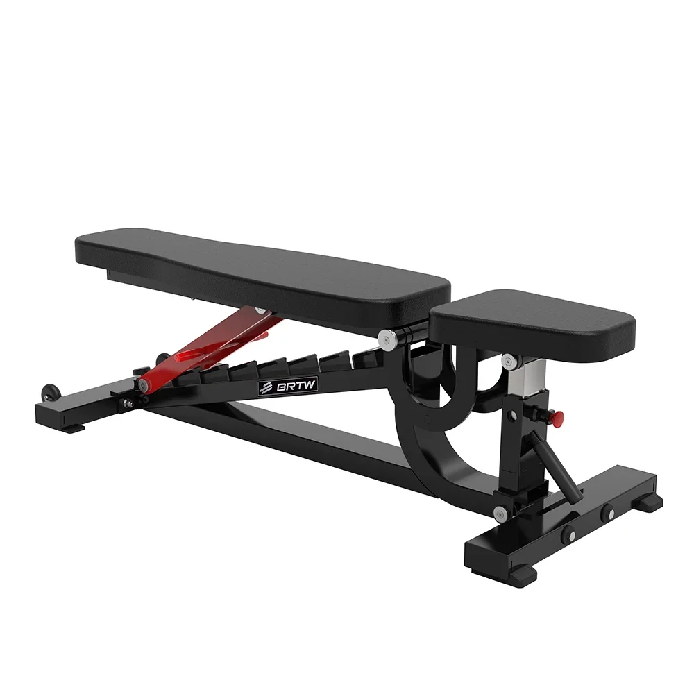 Strength Training Plate Loaded Gym Equipment Adjustable Bench