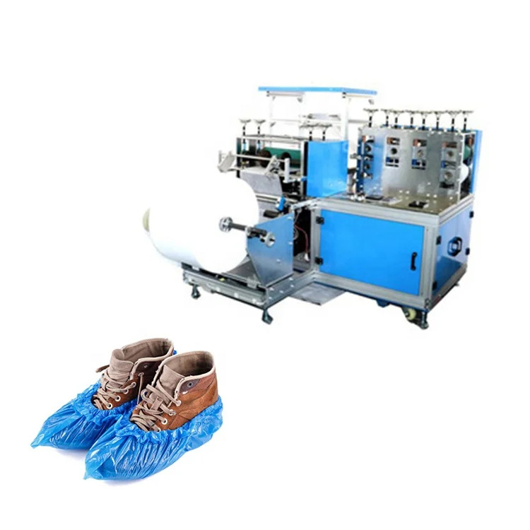 YUGONG Disposable Shoe Cover Dispenser Machine Plastic Shoe Cover Manufacture Automatic PE Making Machine Blue,white 1 UNIT