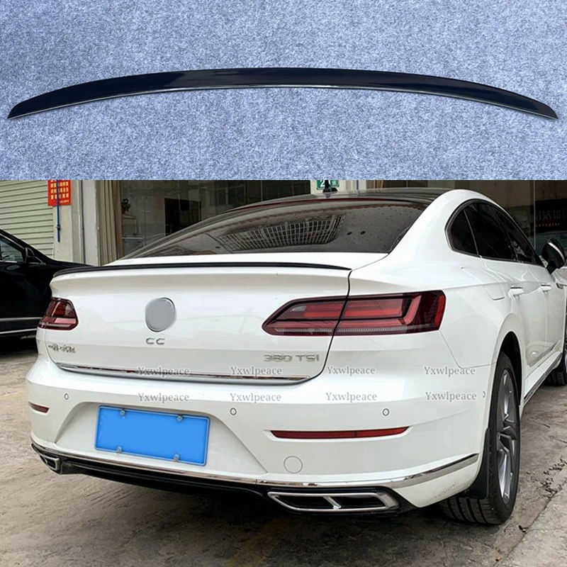 

For Volkswagen VW Arteon CC 2019-2022 ABS Plastic Car Tail Wing Trim Primer Color Rear Trunk Spoiler Body Kit Accessories