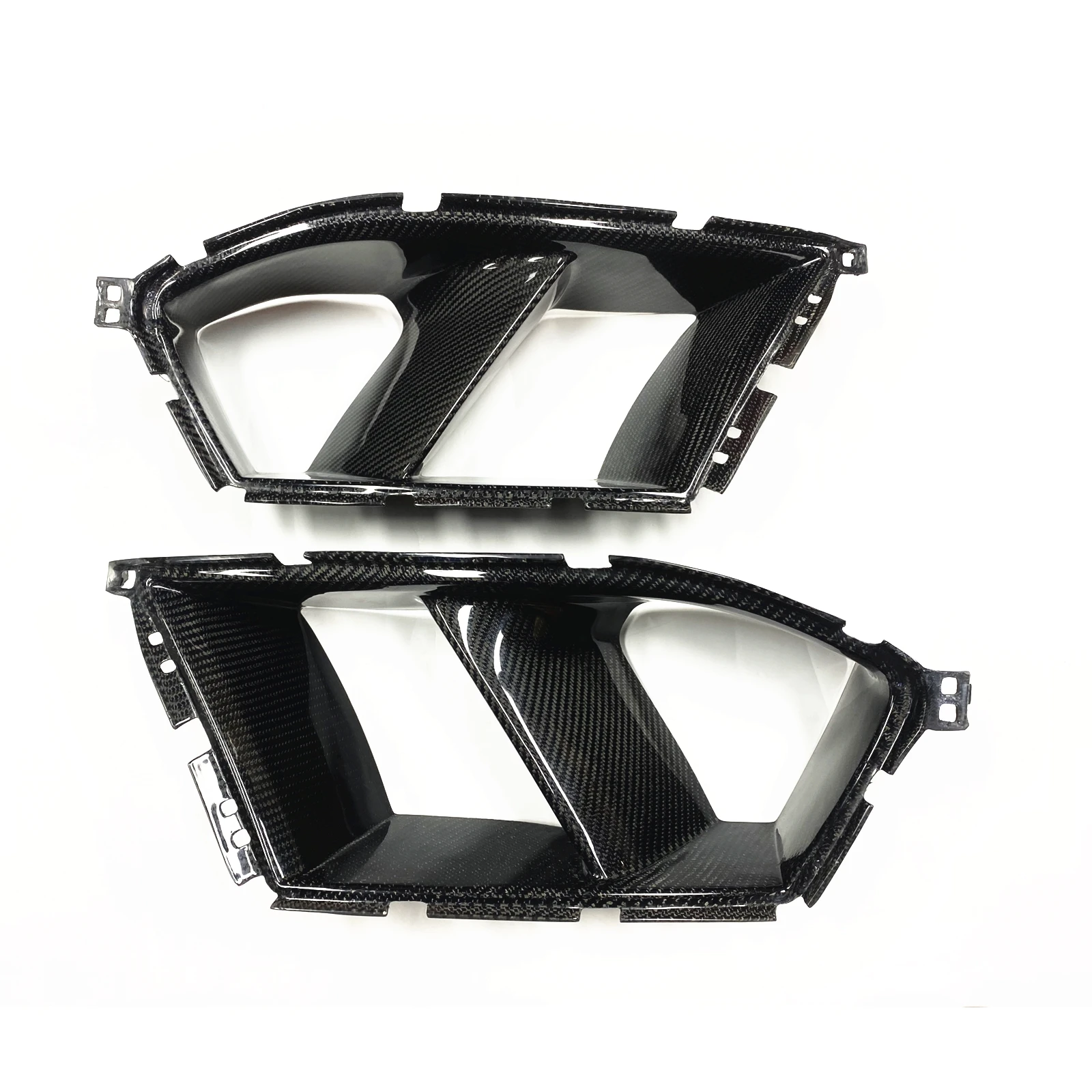 Car Front Bumper Fog Light Cover Air Vent Trim Side Outlet Intake Frame For BMW G80 M3 G83 G82 M4 2021-2024