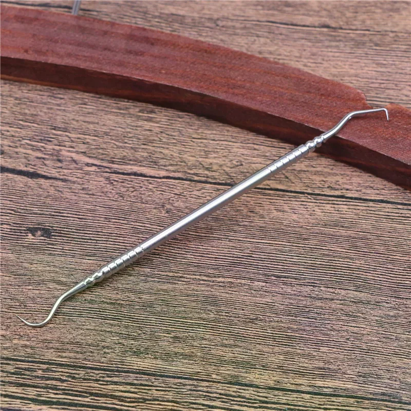 /ACR/Double Ends Stainless Dentist Teeth Clean Hygiene Probe Hook Pick 1Pc