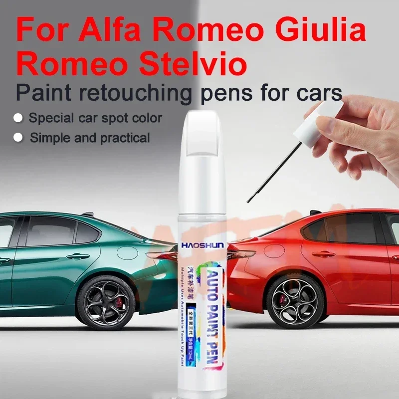 For Alfa Romeo Giulia/ Romeo Stelvio Paint Surface Repair Paint Pen To Increase Gloss Varnish Scratch Removal Repair Tool Gray