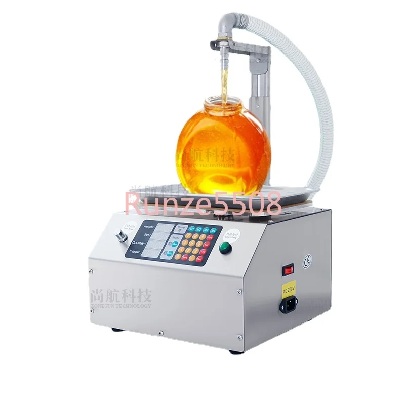 

Gpgt1c Semi-automatic Honey Chili Sauce Stainless Steel Pure Copper Gear Pump Paste Liquid Weighing Filling Machine