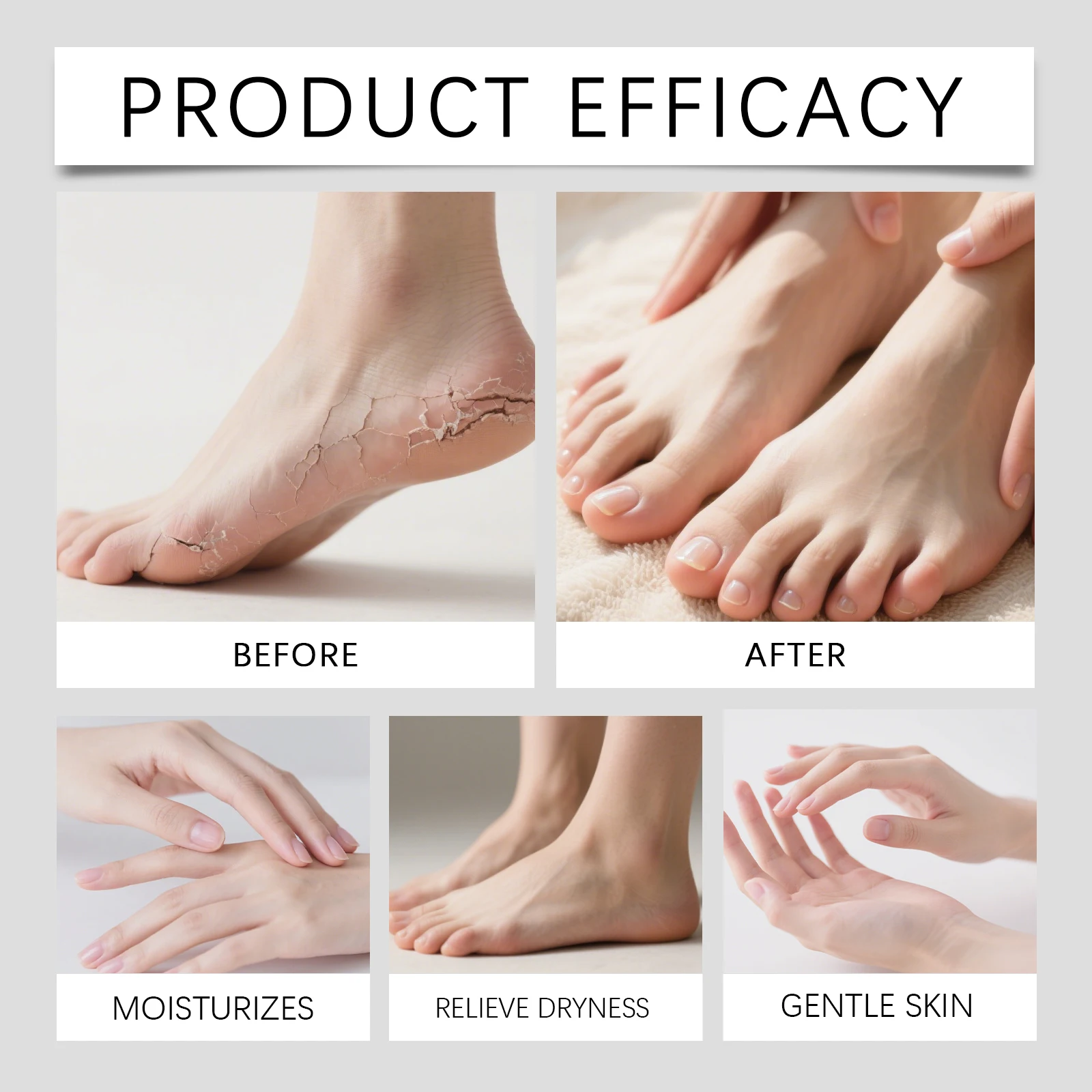 2 pezzi regalo di Natale crema idratante per i piedi stick esfoliante riparazione del tallone screpolato idratazione profonda per piedi secchi strumento per la cura della pelle delle mani