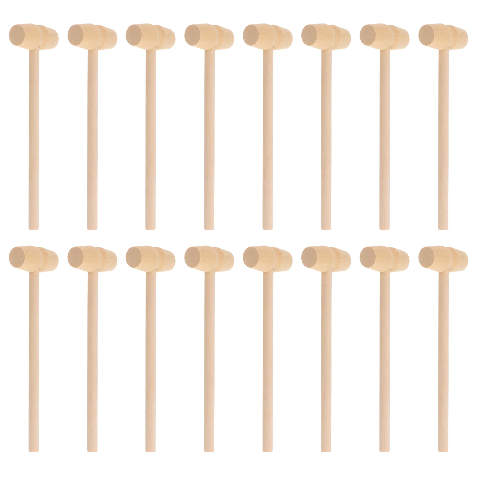 

20 Pcs Wood Hammer Toy Kids Toys Cute Funny Mallet Mini Beat Wooden DIY Gavel Toddler