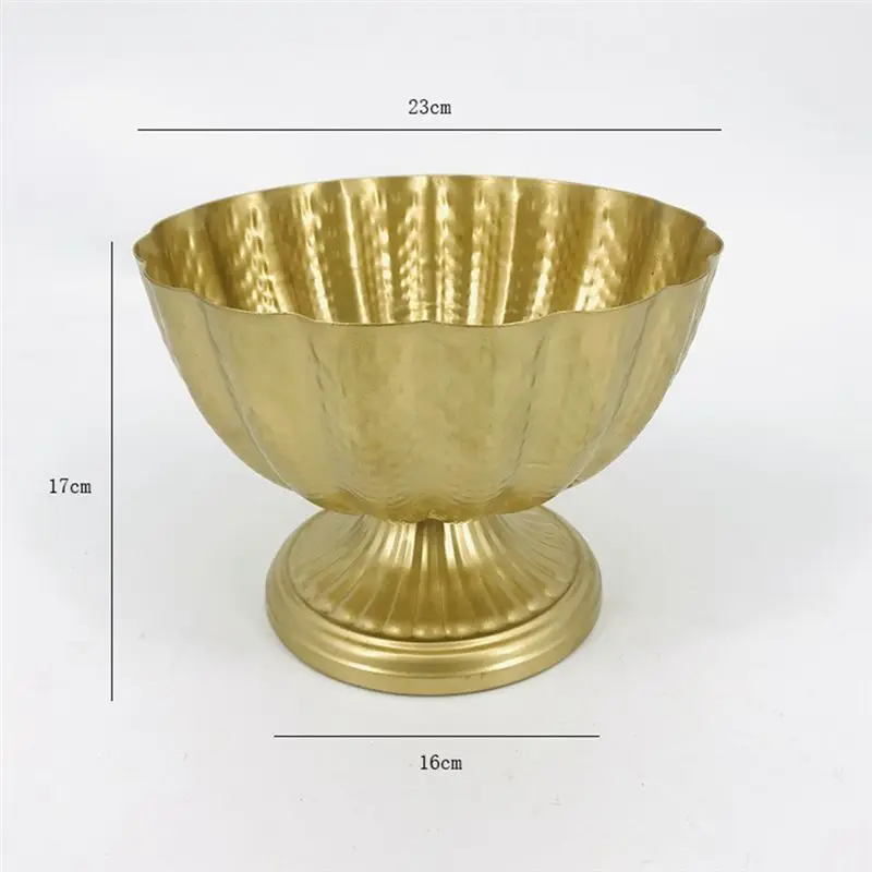 ABKJ-Flower Planter For Cafe Indoor Office Living Room Home Planter Photography Props Traditional Plant Vase Iron Basin Large