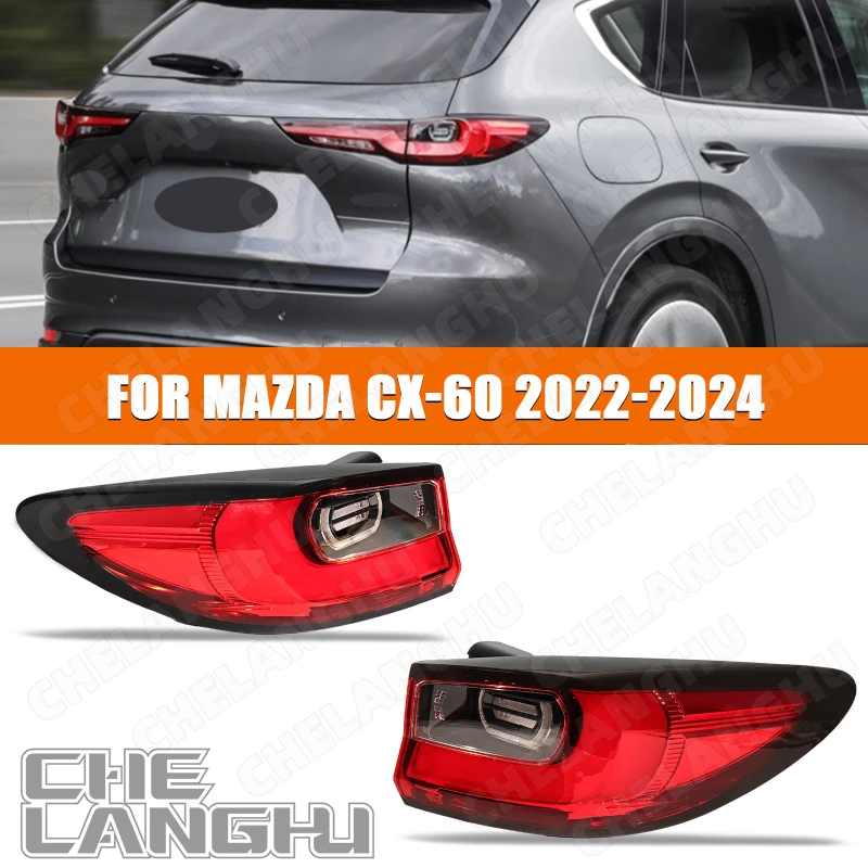 

LED Outside Taillight For Mazda CX-60 2022 2023 2024 European Version Brake Stop Light Rear Lamp Car Accessories KBB451150