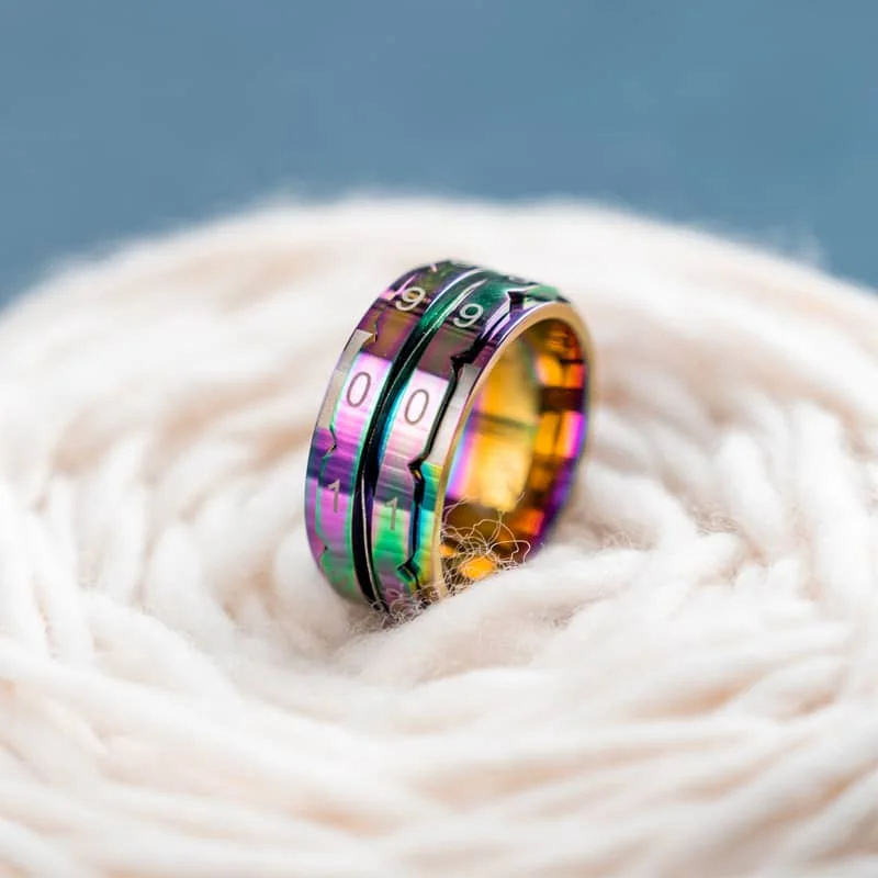 Knitpro Rainbow Row Counter Rings Stainless Steel For Tracking Knitting Pattern Hand Knitting