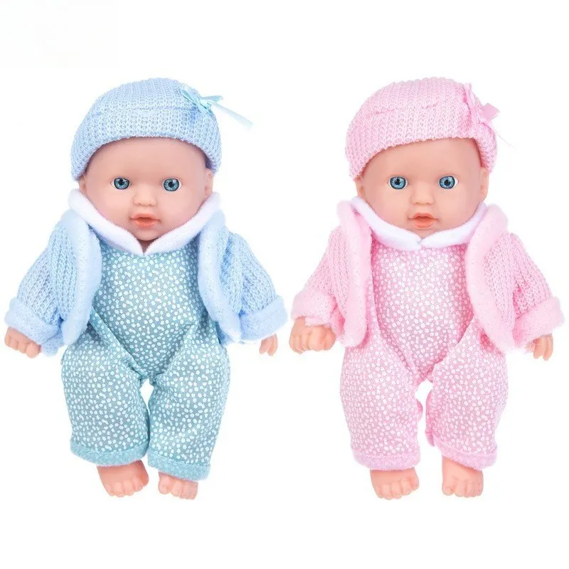 

8-inch 20cm mini rebirth doll with white skin, realistic baby，child toy