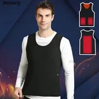 Men Women Electric Heated Vest Jacket Winter Thermal Sleeveless Waistcoat Skiing Climbing Fishing Sportswear Usb Heater Colete