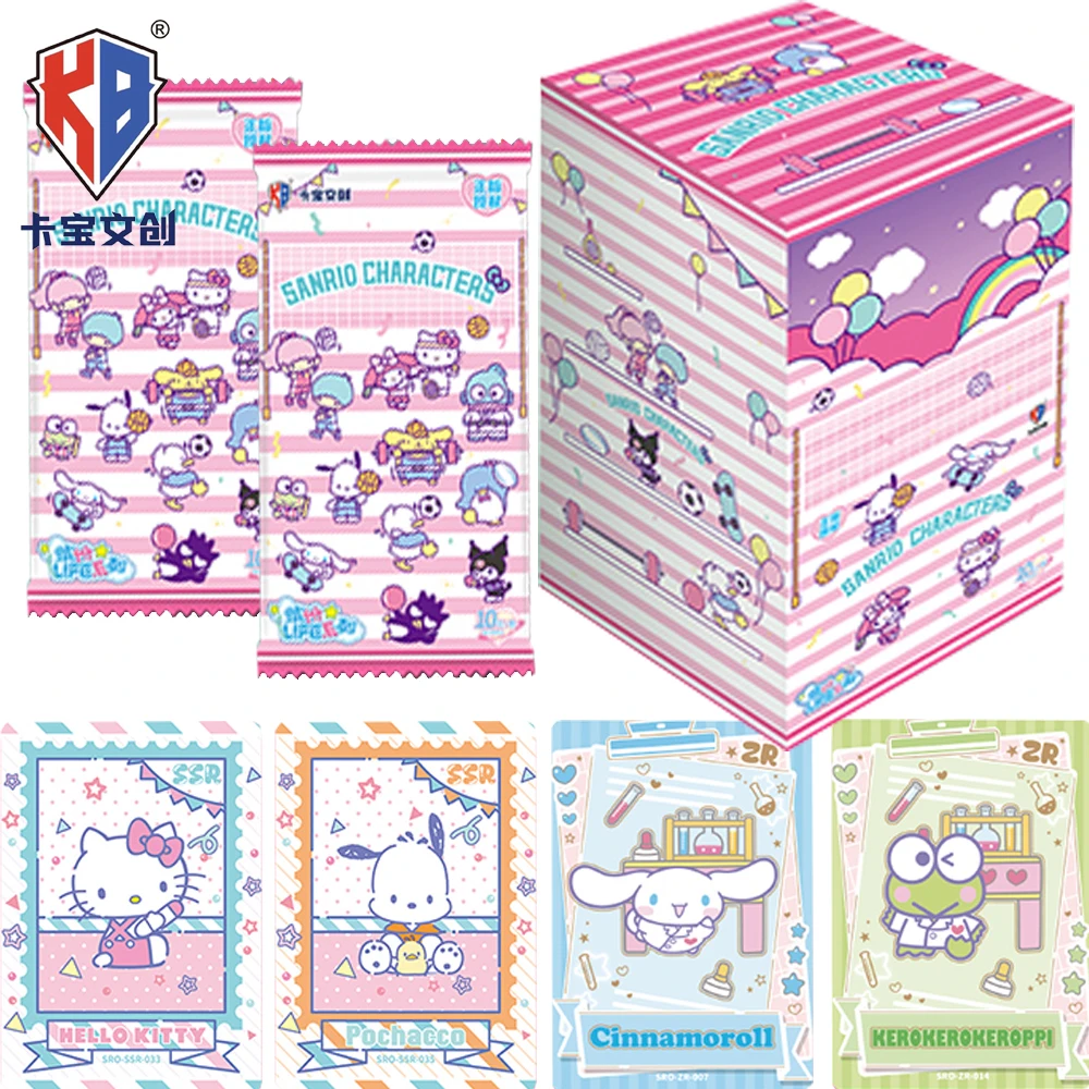 

Оригинальные коллекционные карты KABAO Sanrio для детей, классические популярные IP Pochacco Hello Kitty Kuromi, забавные милые повседневные карты, подарки