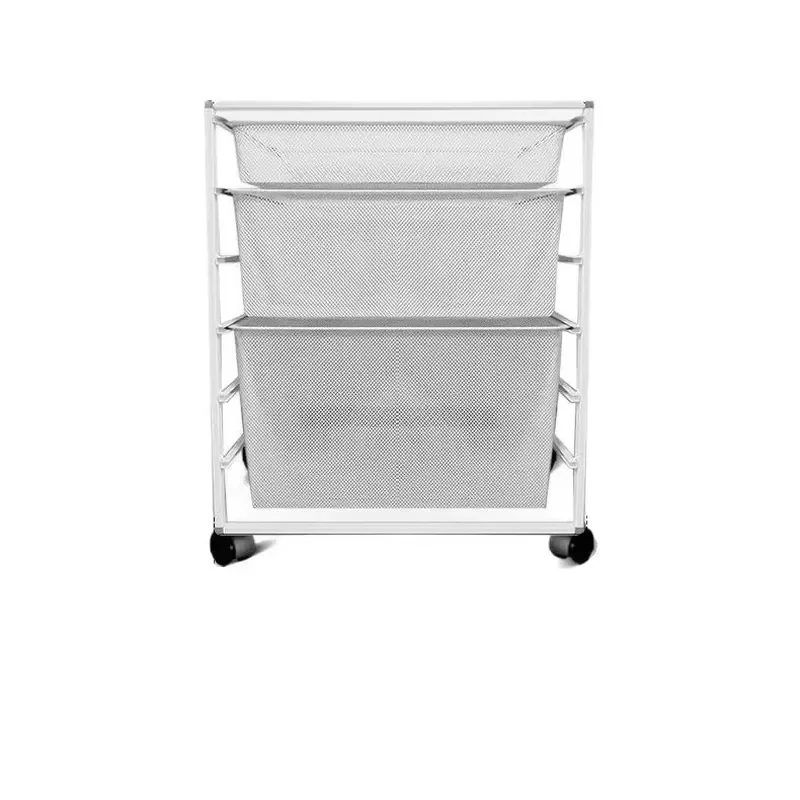 American Style Metal Wardrobe Drawer Mesh Storage Basket Plastic Coated Multi Layer Closet Organizer Cabinet Shelf Bin