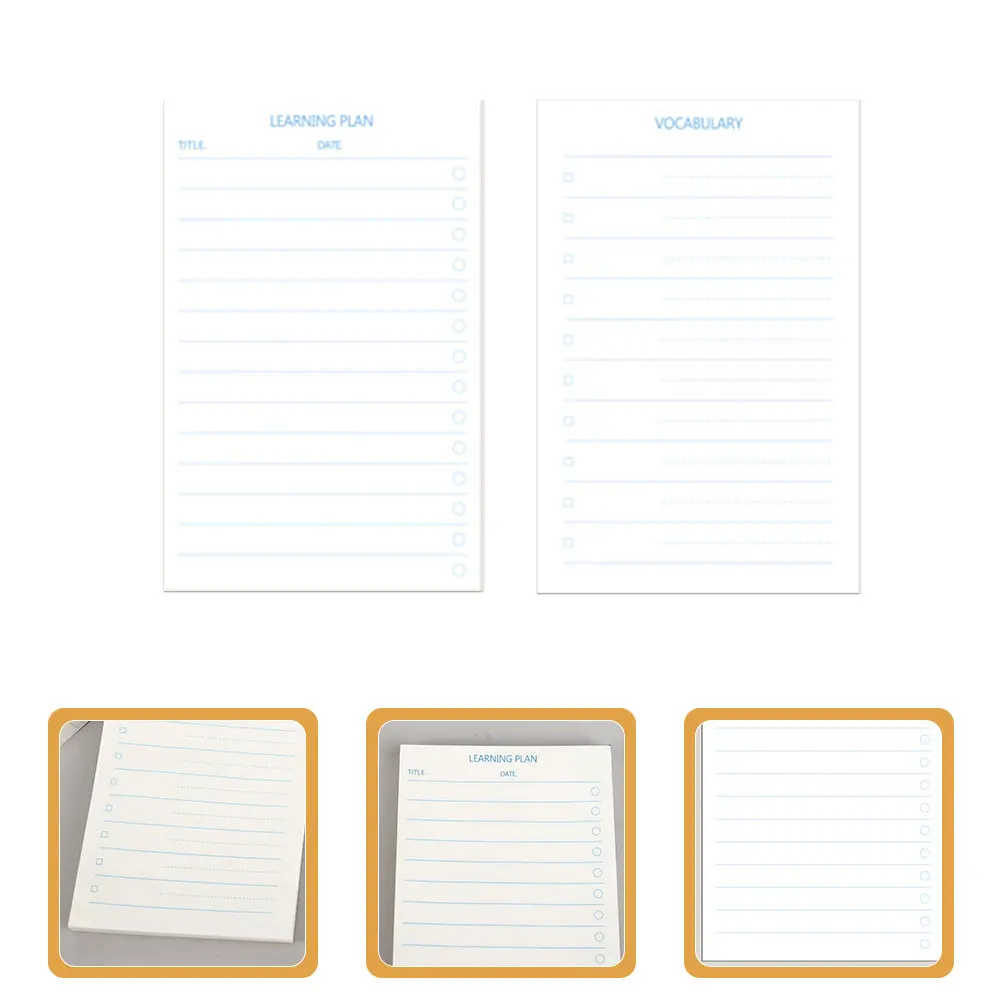 12 Units Memo Pads Compact Size Delicate Design Pages Smooth Writing Notepad Vocabulary Notebook Index Cards Meeting