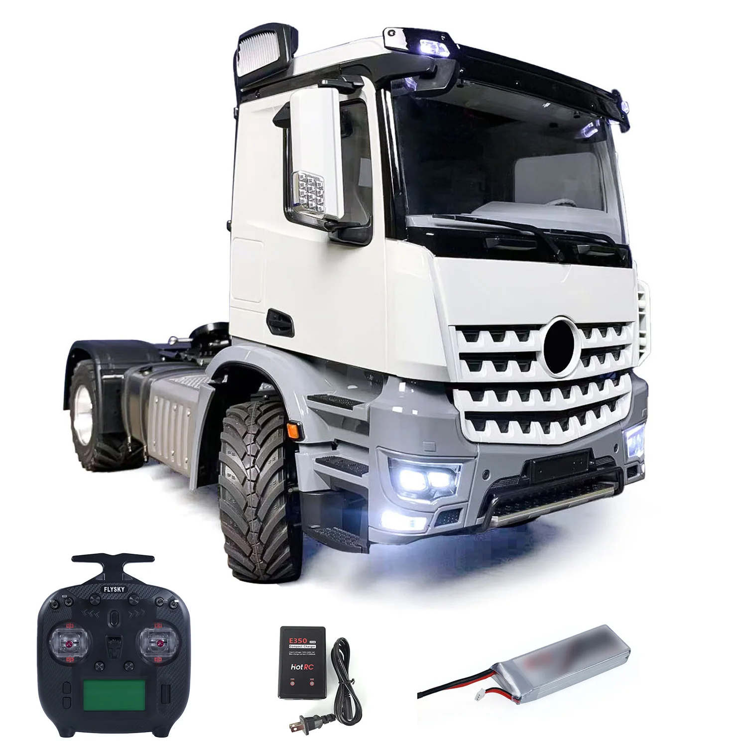 

3Speed RTR Model 1/14 RC Tractor Truck BZ L44 Remote Control Farm Vehicle Metal 4*4 Chassis Axle Lock Flysky ST8 Radio Battery