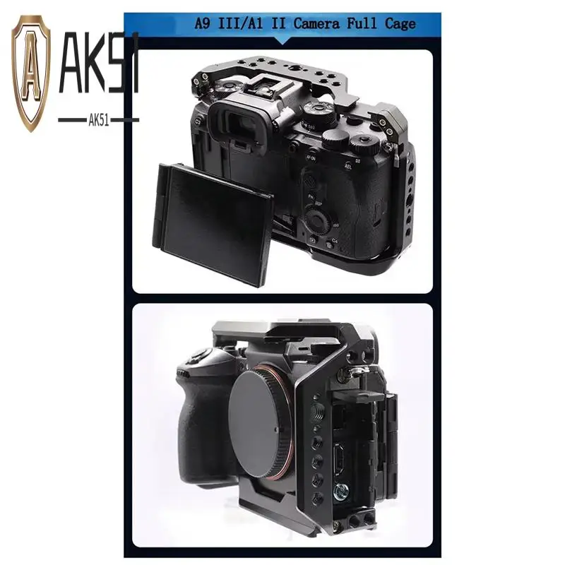 

AK51- Cage For Sony A9III/A1 II Camera Cage Micro-Single Photography Full Cage SLR Camera Photography Expansion Frame