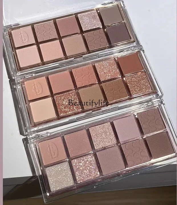 Ten Color Eyeshadow Palette Low Saturation Earth Color Matte Shimmer Complexion Improvement Eye Shadow