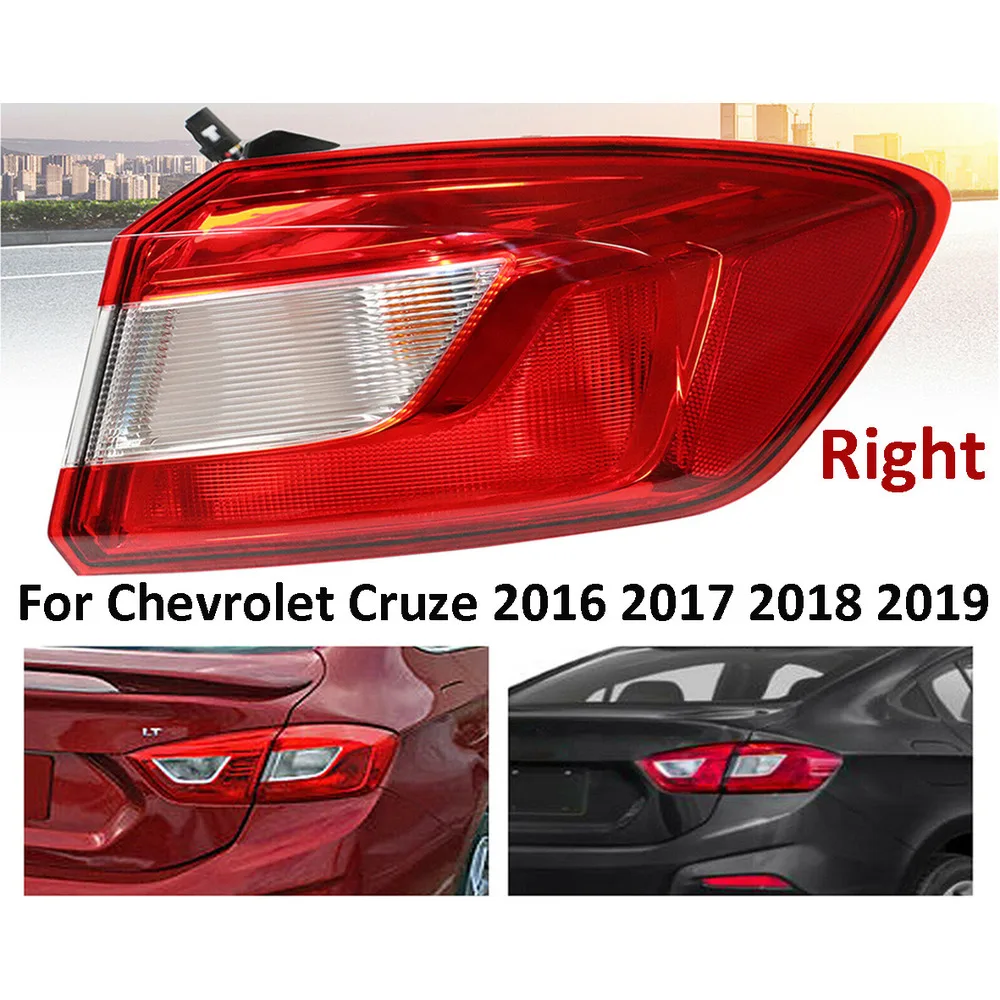 

Passenger Side Outer Tail Light Durable Right Side RH Outer Taillamp Fits For Chevy Cruze 2016 2017 2018 2019 Sedan NEW