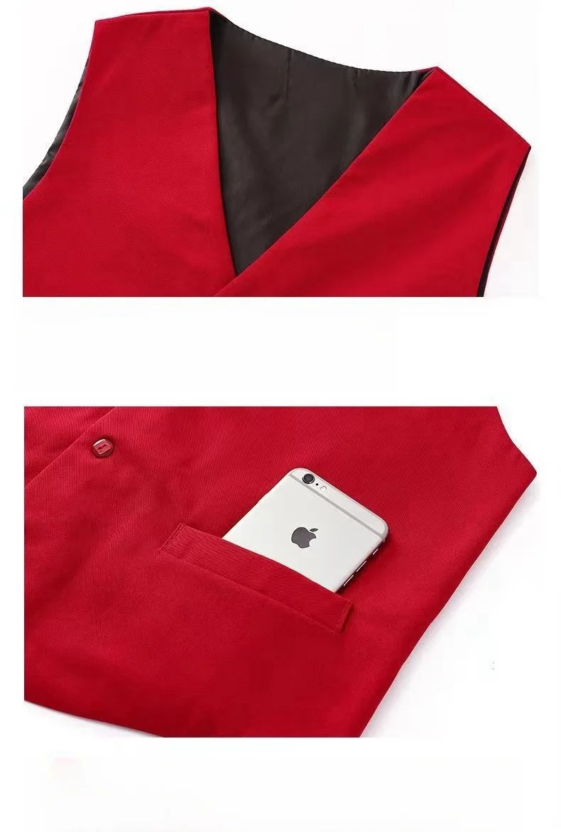 Nová ležérní elegantní kancelářská dámská vesta pro větší velikosti, elegantní dámská vesta s výstřihem do V a bez rukávů, volný kabát/bunda - náhled 5