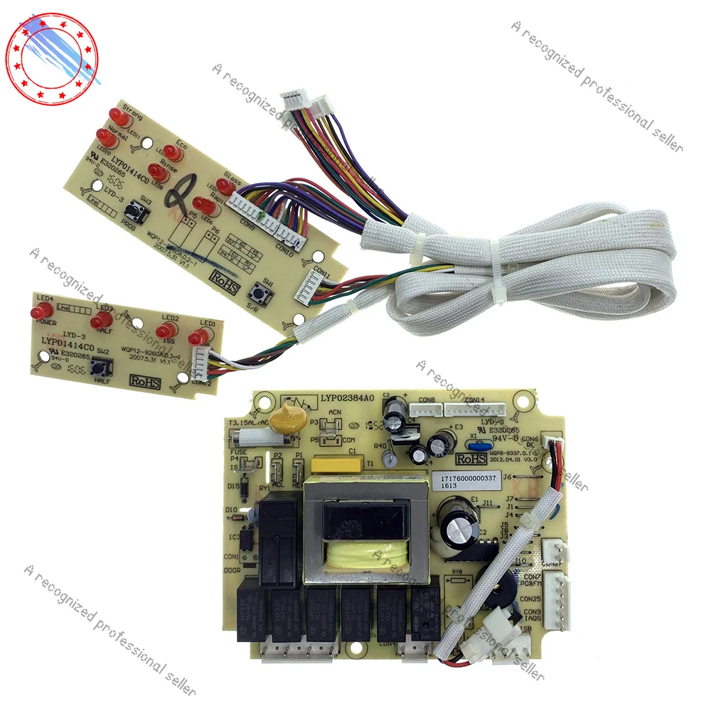 

WQP8-9337.D.1-1 и WQP12-9260A.D.2-1 Основная плата управления посудомоечной машиной Печатная плата для Jocel WQP12-9260A