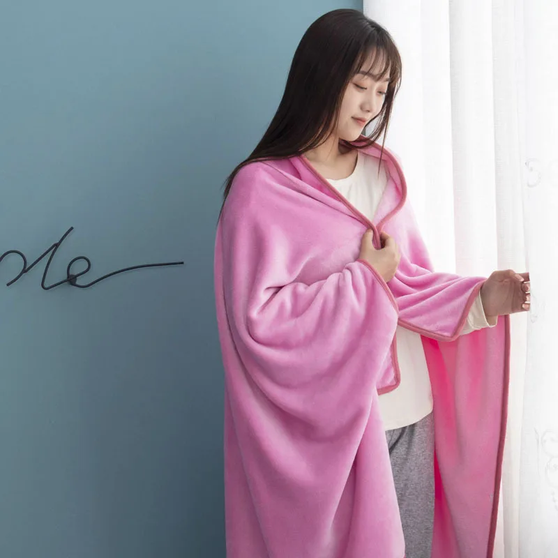 بطانية الكل في واحد يمكن ارتداؤها - رمي قيلولة مكتبي بسيط، خفيف الوزن لتدفئة الساق للمنزل/العمل