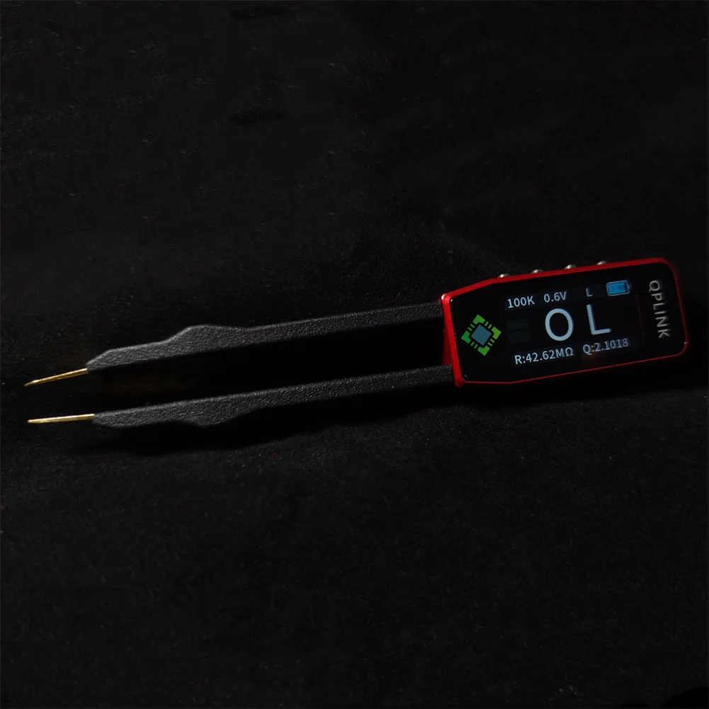 Pinset cerdas Digital LCR SMD ESR Tester 100kHz, alat Multimeter otomatis, tes kontinuitas kapasitansi resistansi