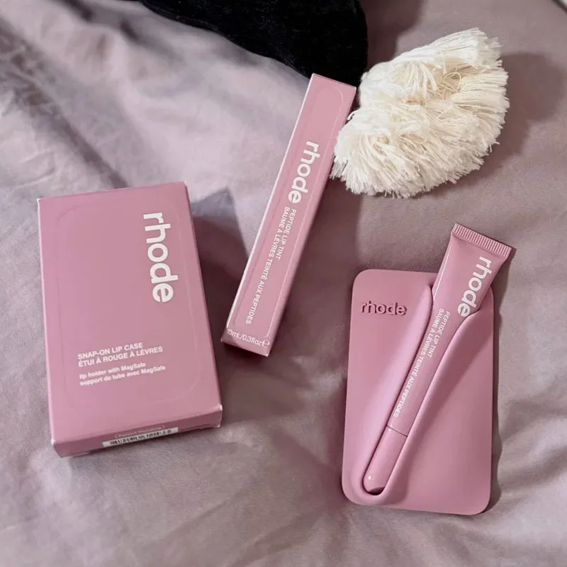 Brillo Labial de Edición Limitada de la Marca de Maquillaje, con Soporte Magnético para Labios con Diseño de Pretzel y Sweet Pea, Compatible con Todos los Modelos de Teléfonos Apple