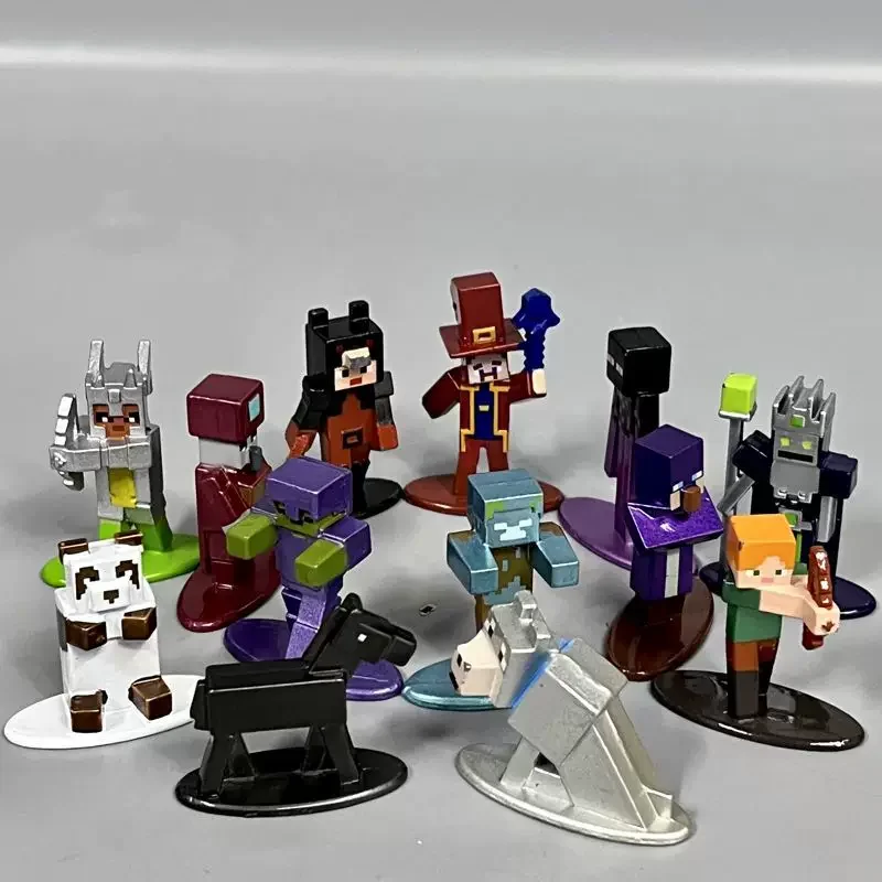 

Коллекционные фигурки Jada Nano Metalfigs Minecraft W1: Стив, Эндермен, Вайтер, Крипер — загадочные игрушки-сюрпризы в слепых пакетах, модели аниме-персонажей