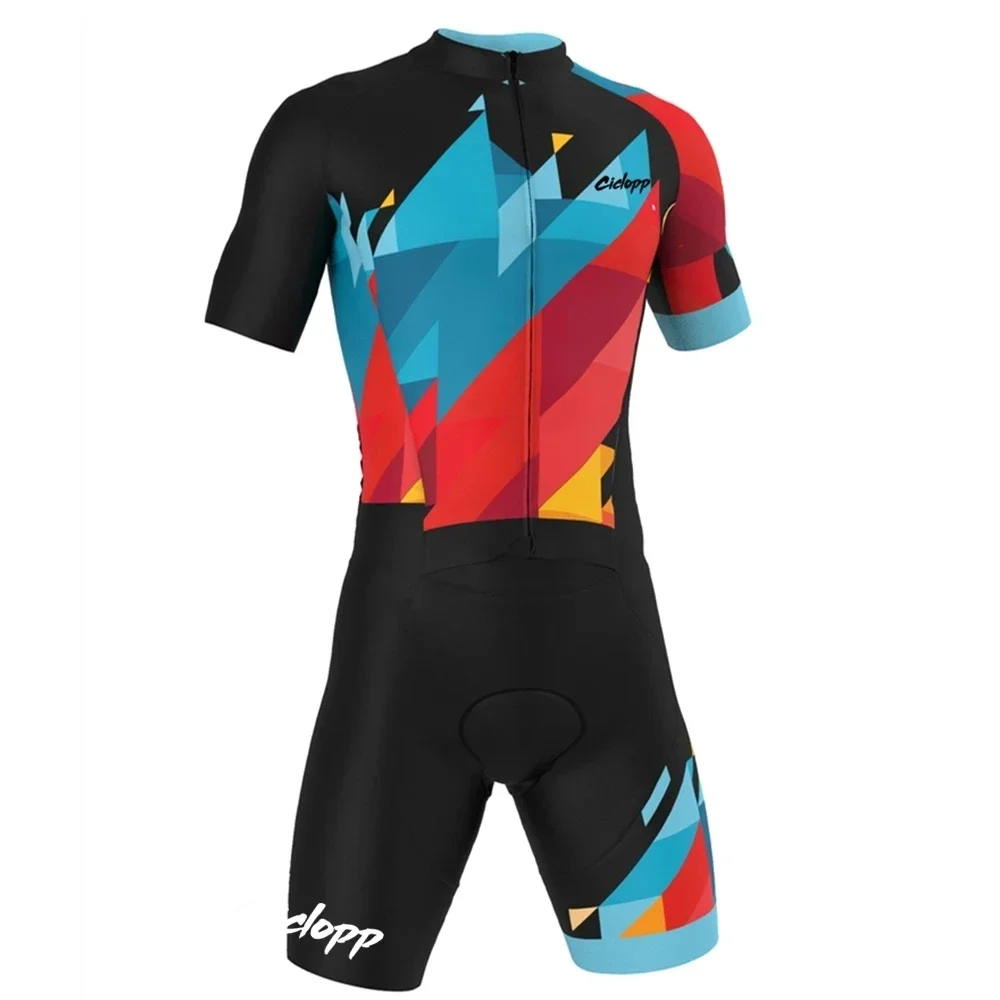 

2021ciclopp Summer Mens Triathlon Short Sleeve Jumpsuit Suit Road Bike Mountain Bike Quick Dry Sweat-wicking, Lycra Fabric