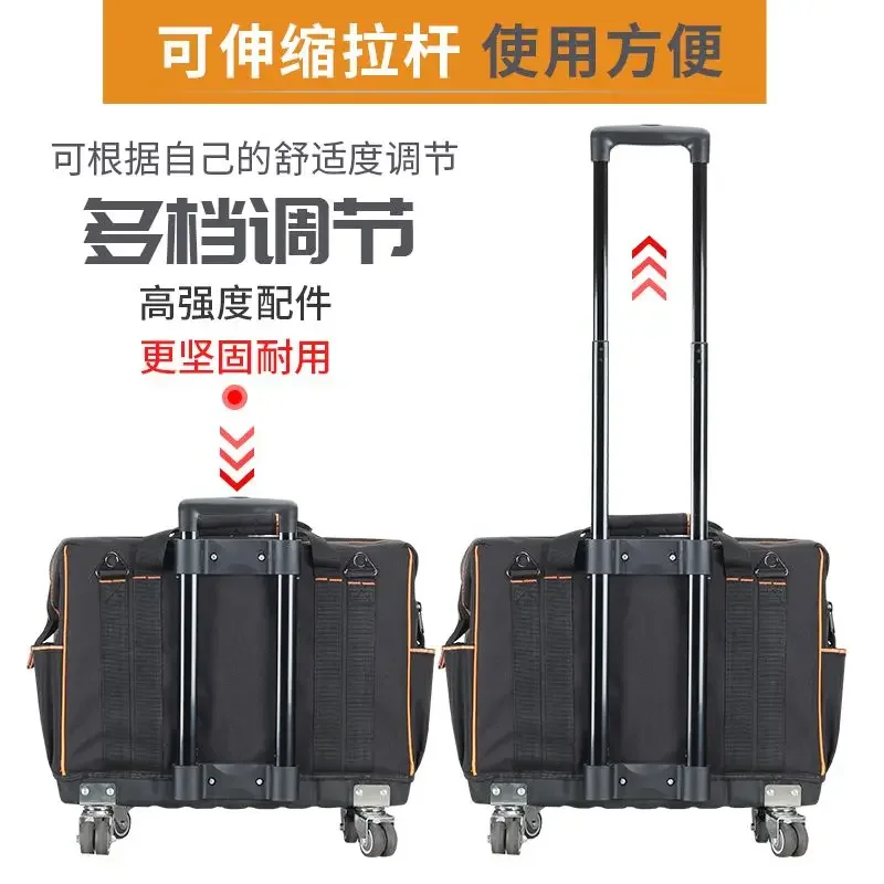 2025 Toolkit, Repair Kit Large Multifunctional Canvas Appliance Repair Electrician Kit Tie Rod Tool Bag 567