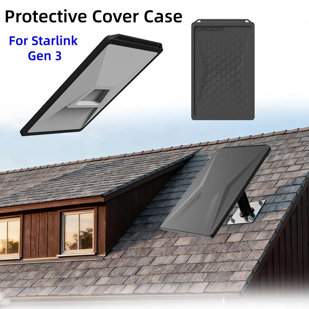 

Protective Cover Case for Starlink Gen 3 Accessories Portable Case for Satellite Dish Silicone Protective Waterproof Resistant