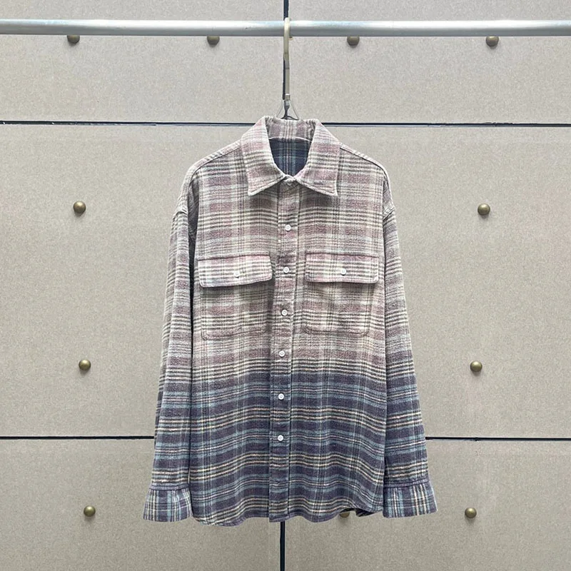 เสื้อผ้าผู้หญิง Y2k ฤดูใบไม้ผลิและฤดูร้อนเก่าลายสก๊อตผู้หญิงสี Collision lapel เสื้อผู้หญิง 2025 ใหม่ใน outerwears