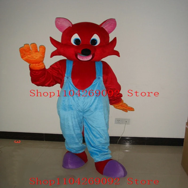 

Anime Red Fox Cosplay Costumes Cats Mascot Costume Cartoon Cat Mascotter Birthday Character Party Maskote Halloween Carniv